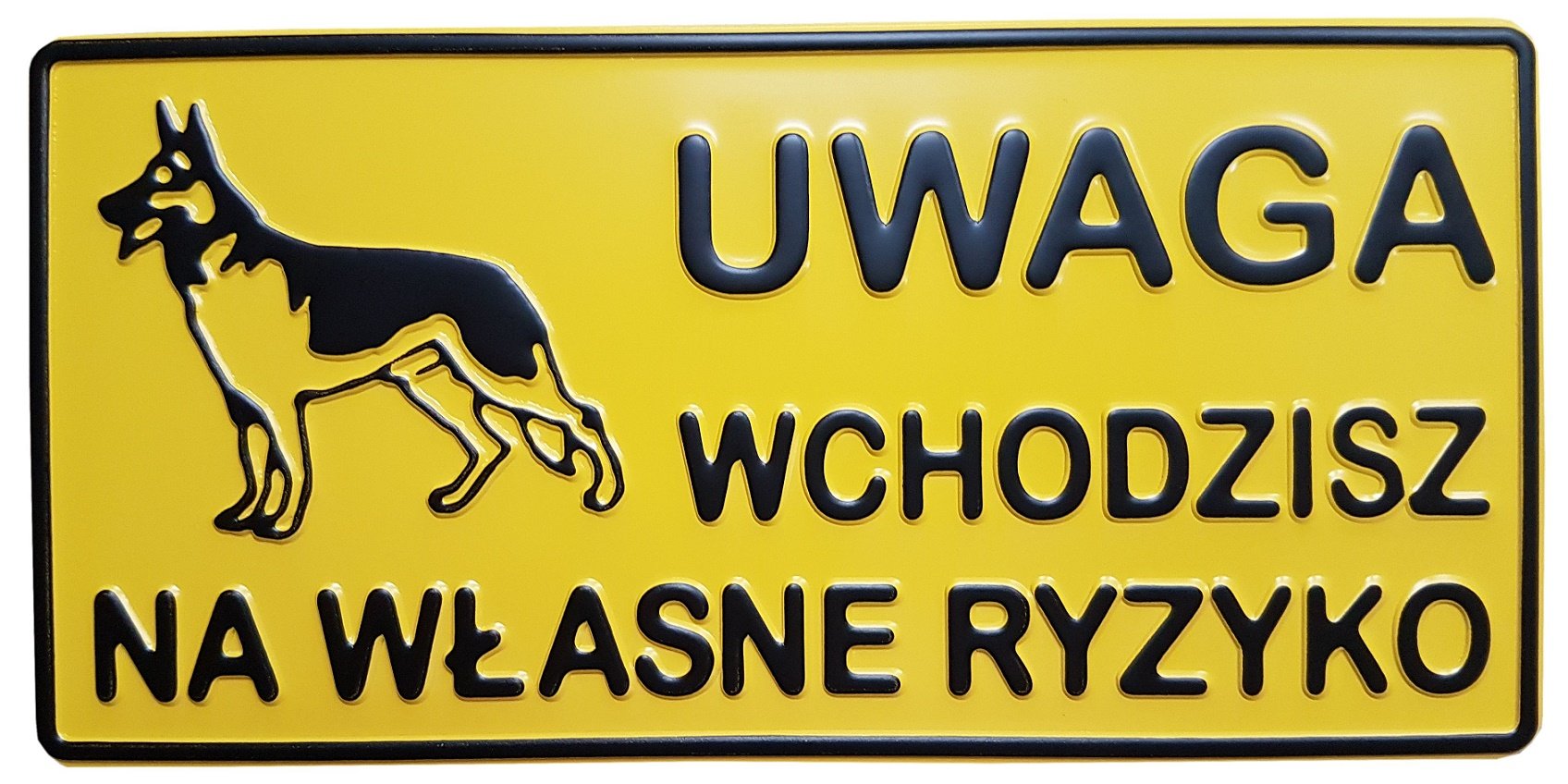 

Tablica Uwaga Pies Ryzyko Aluminium 4