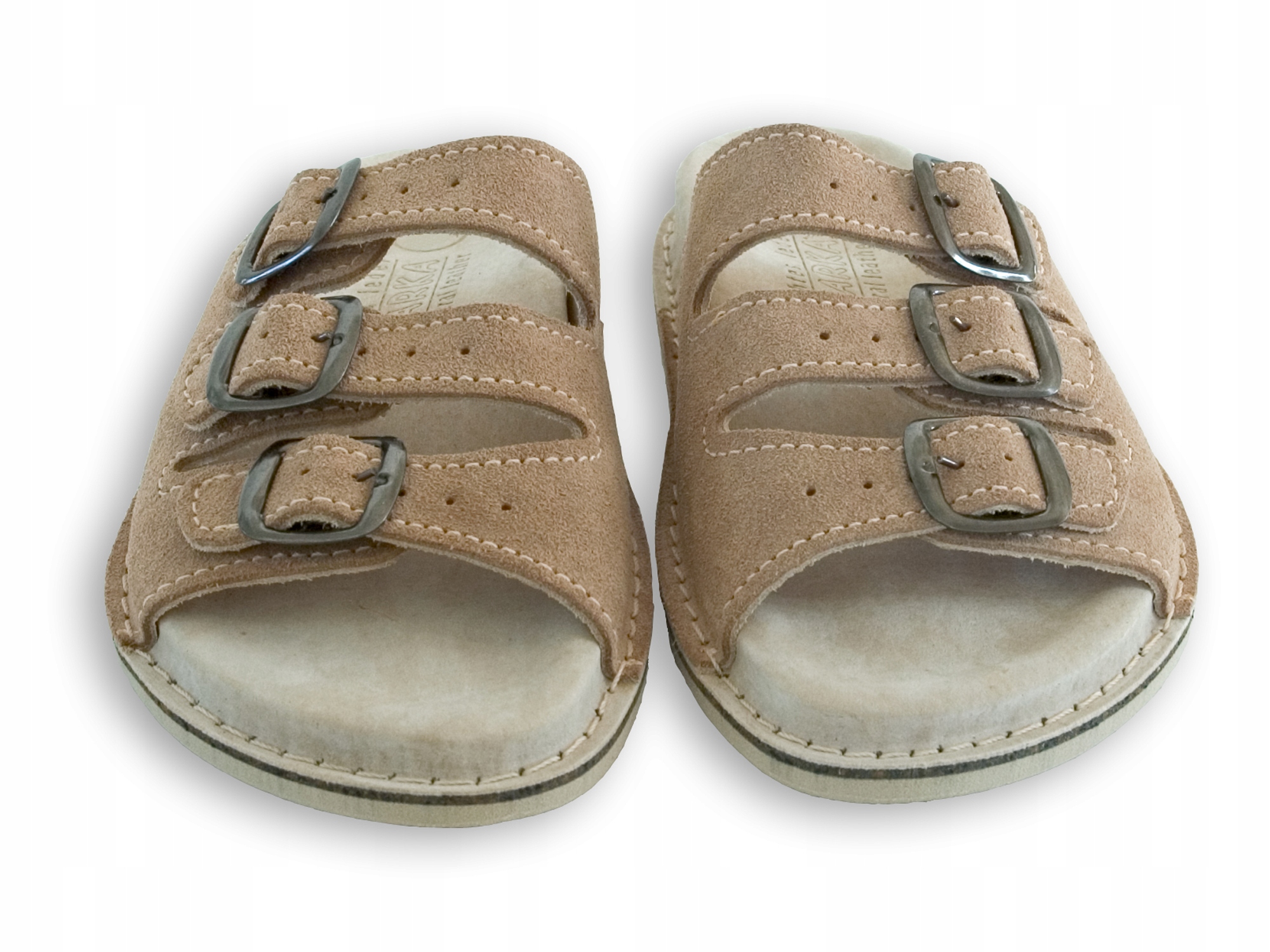 ORYGINALNE KLAPKI SKÓRZANE FUSBET PRODUCENT nr 44 Marka inna