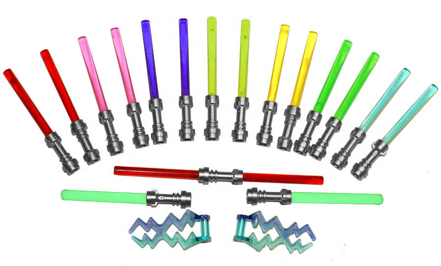 

Lego miecz świetlny Star Wars 17szt promienie