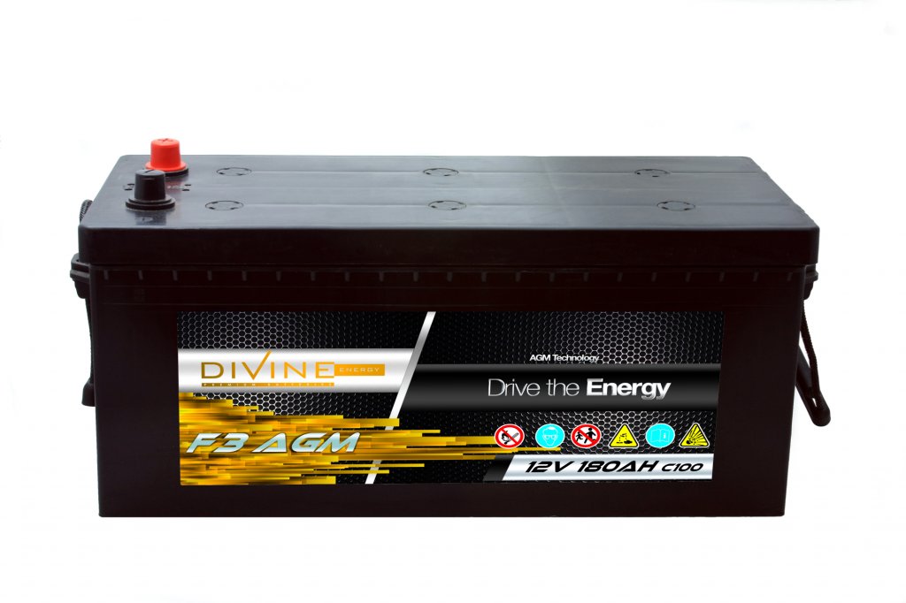 Akumulator DIVINE AGM F3 180Ah LODZIE JACHTY