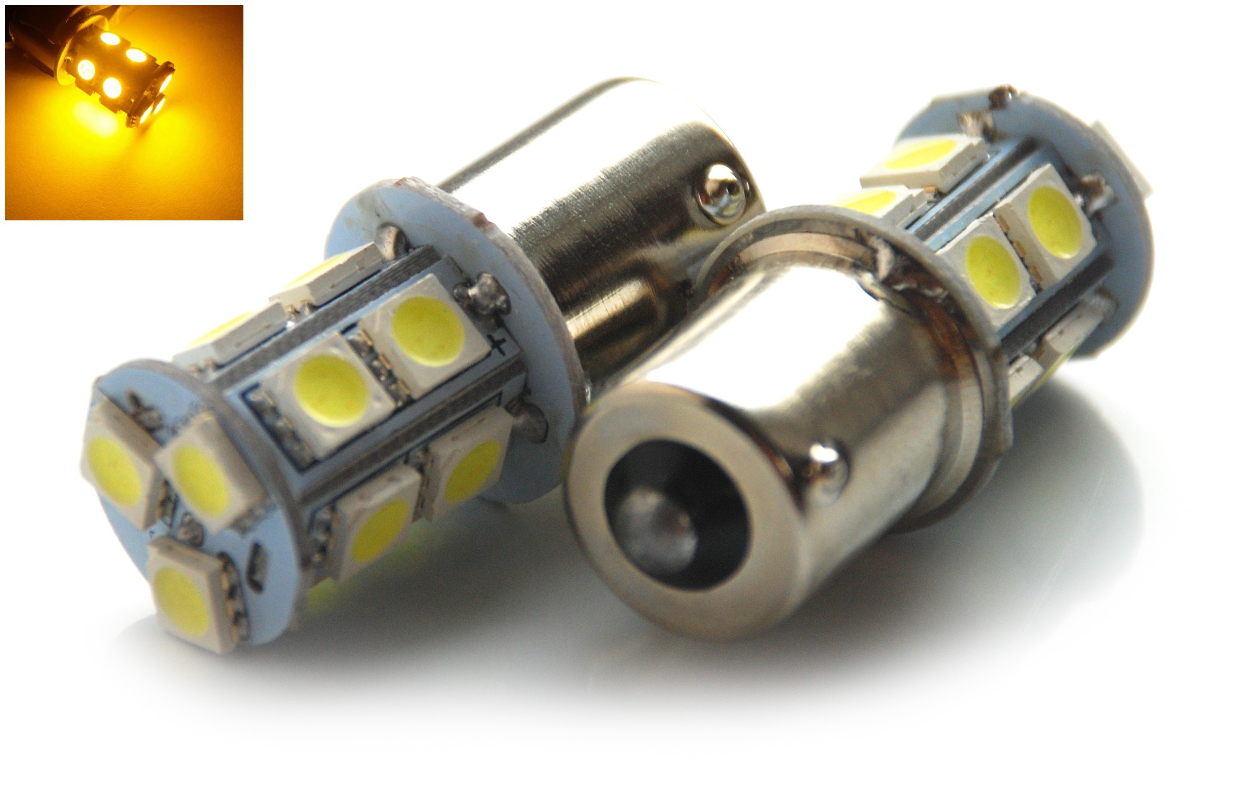 POMARAŃCZ led 13 SMD 5050 R5W R10W BA15S 12V Producent Rabel