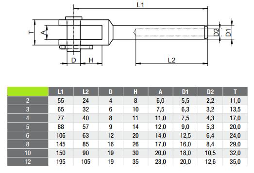 4mm наконечник з нержавіючої сталі Mark Bejmet Puller