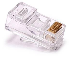 ZÁSTRČKA RJ45 RJ 45 RJ-45 ZLATÁ za kus 1 PLN