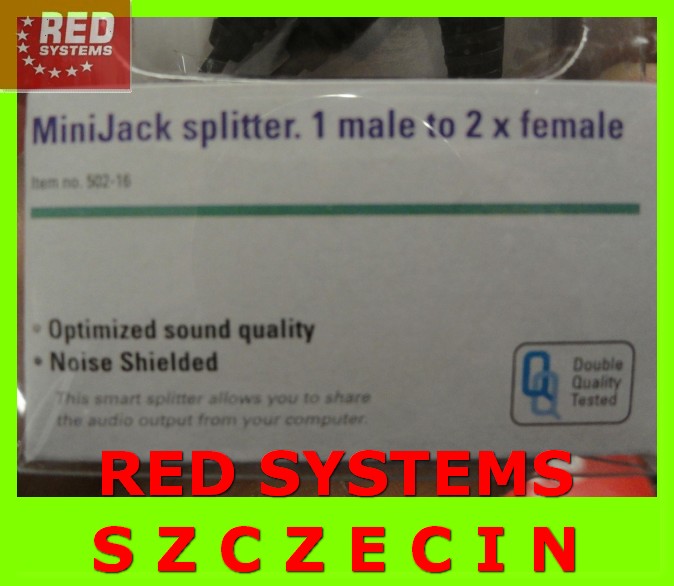 Adapter rozgałęznik Mini Jack 2x Minijack Lux HIT Model z red systems