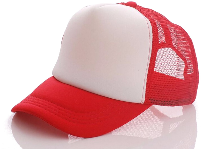 

Klasyczna Czapka Z Daszkiem Siatka Trucker Czerwon