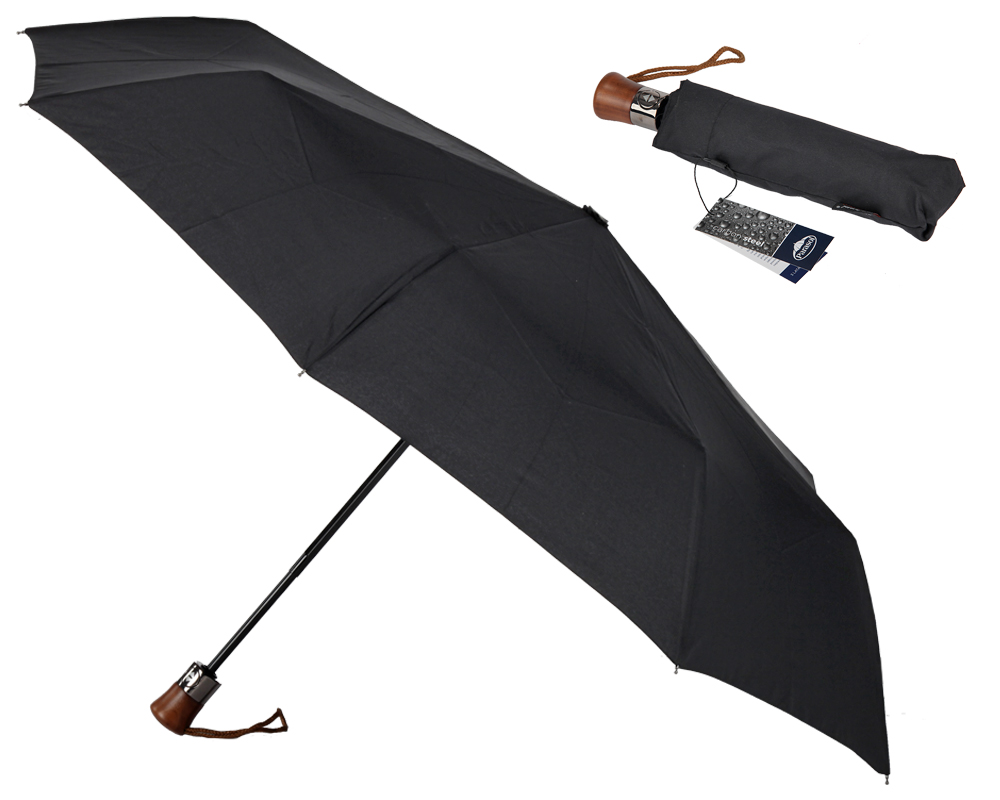 

Parasolka Damska Automatyczna czarna Parasol DP359