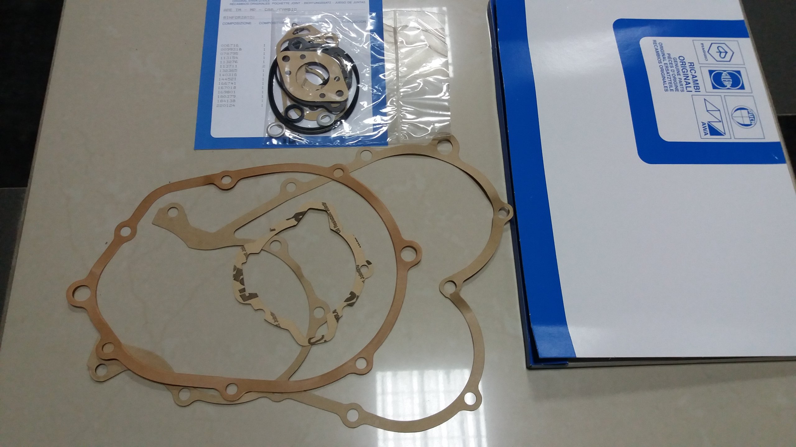 Uszczelki Ape TM 703 602 Ape Car P3 Vespa Car 501 Numer katalogowy części 154609