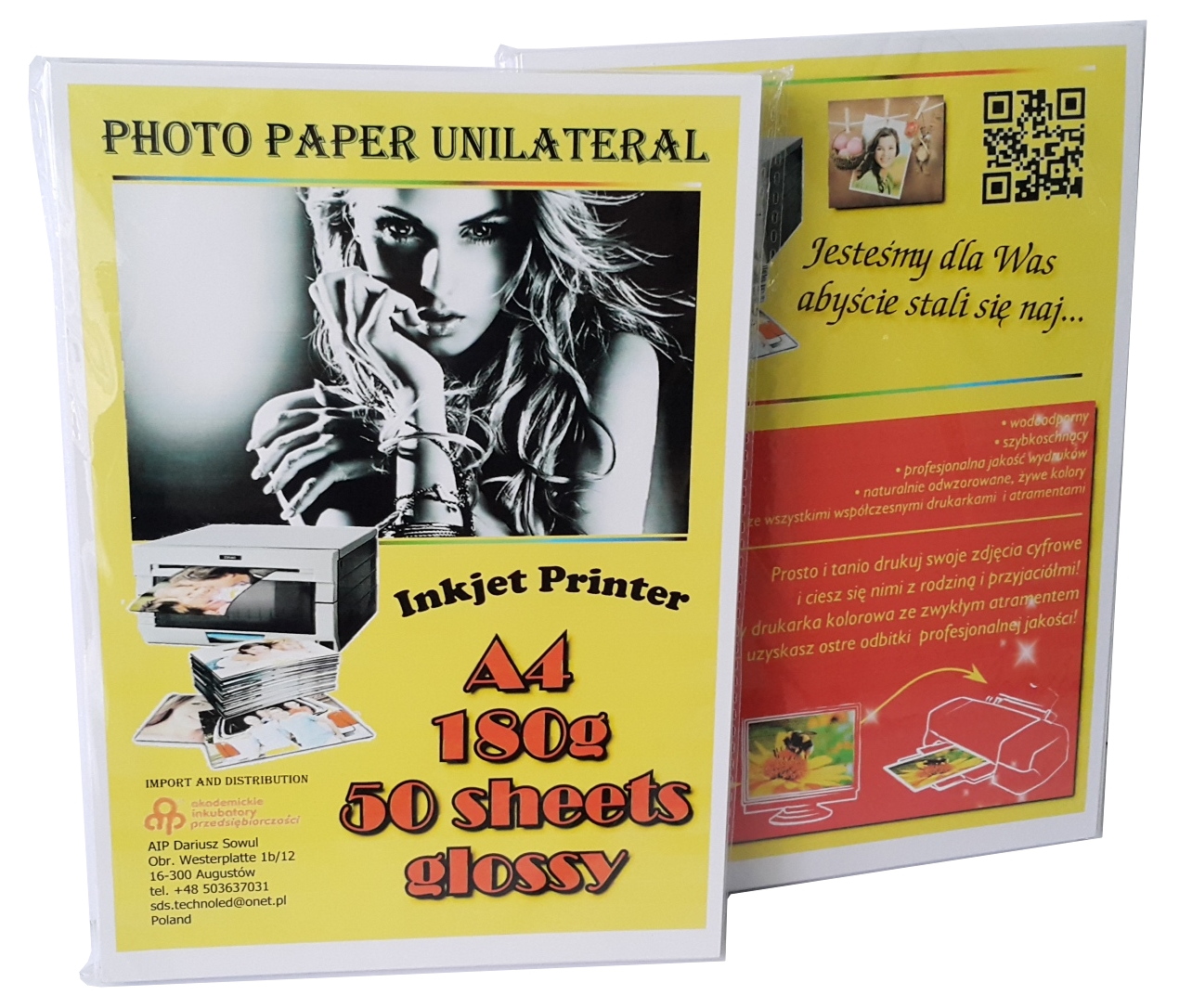 

Papier Foto Fotograficzny A4 180g Błysk 50ark.