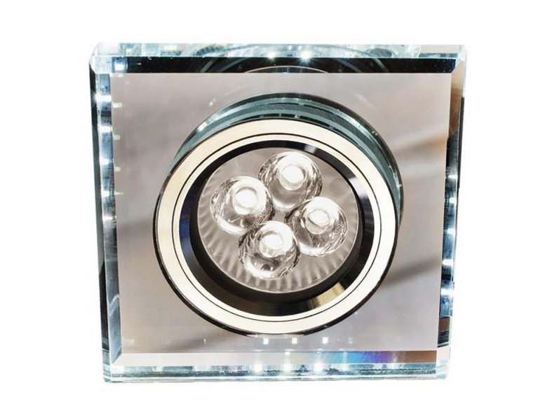 ГАЛОГЕННЫЙ ПРОЖЕКТОР С ИНДИКАТОРОМ LED БЕЛЫЙ КВАДРАТ