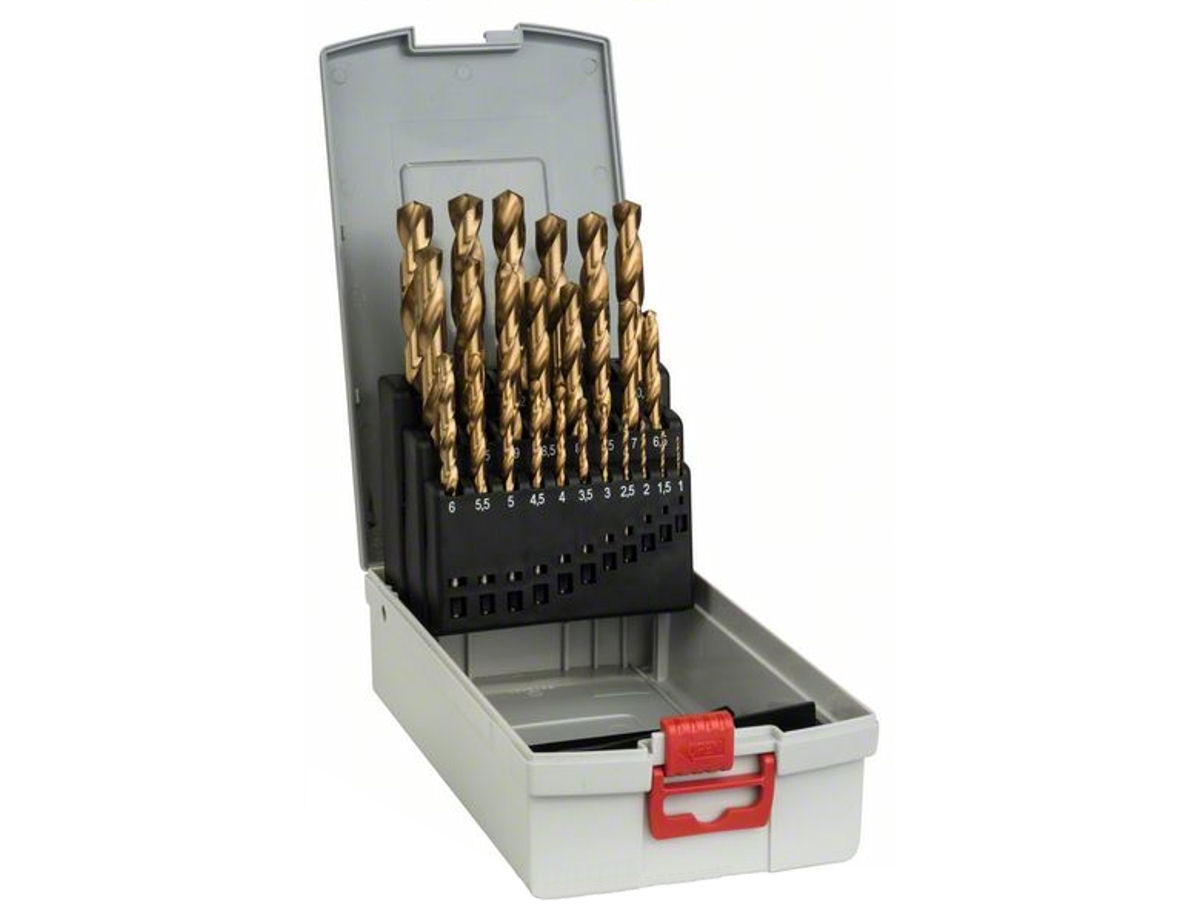 

Zestaw 25 wierteł Hss-tin do metalu Bosch kaseta