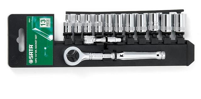 

Sata 09521 Klucze nasadowe Grzechotka 1/4 13 elem