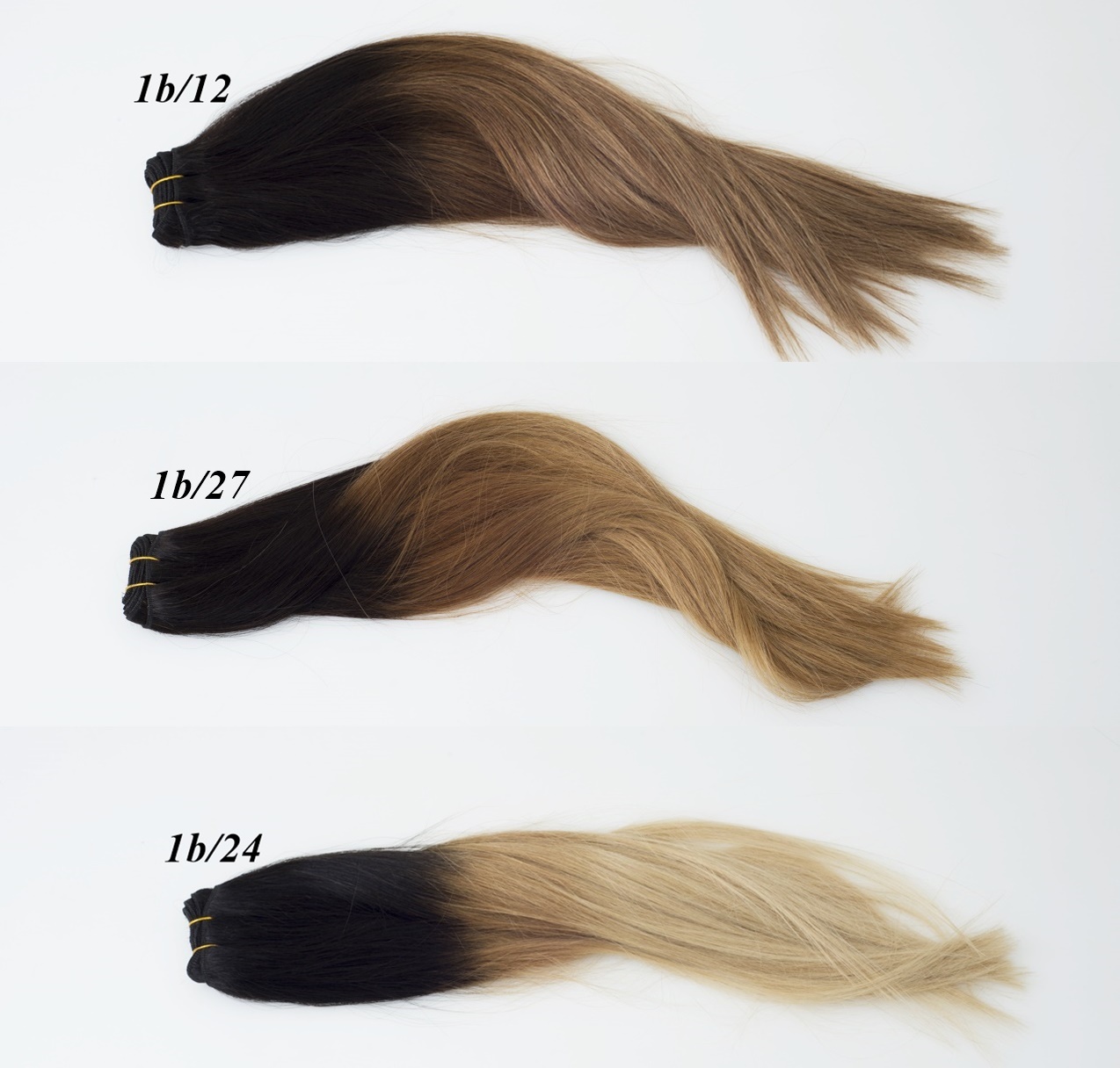 Омбре натуральные волосы пряди толстые 1 г кольца / шелуха бренд Hair4you