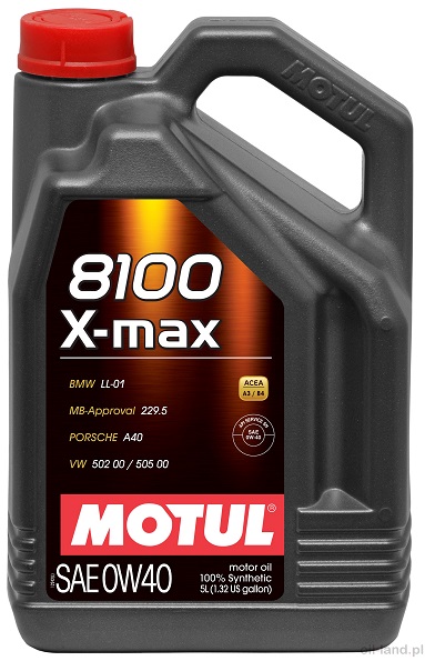 

Motul 8100 X-max 0w40 5L A3/B4 Mb 229.5 Bmw LL01