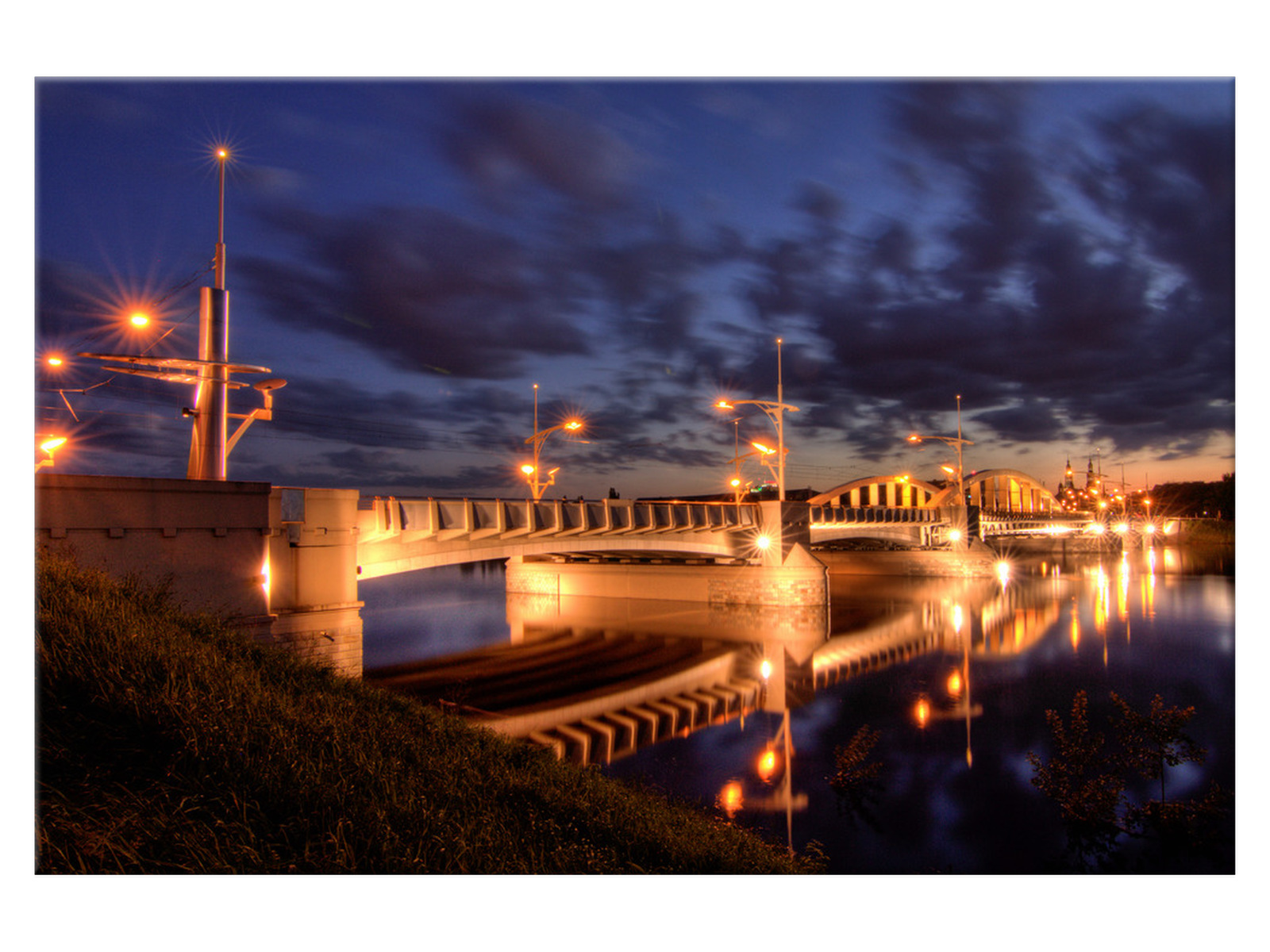 

Obraz Most nocą 120x80 Most 1107A_1B do salonu