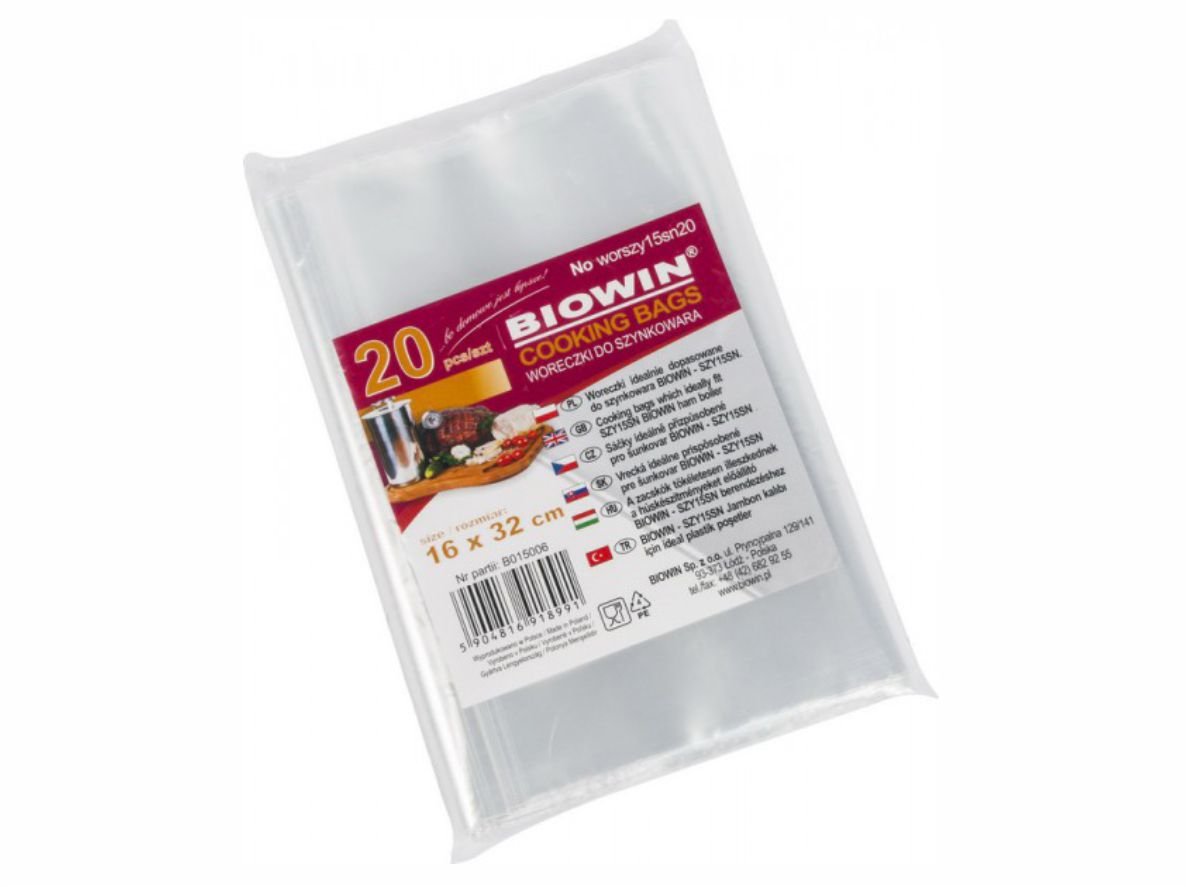 Biowin Woreczki Do Szynkowara 1 5 Kg Miesa 20 Szt 5054993874 Allegro Pl