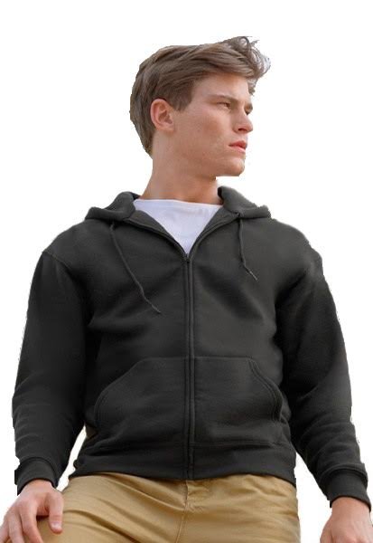

Bluza z Kapturem i Zamkiem Fruit Of The Loom XL