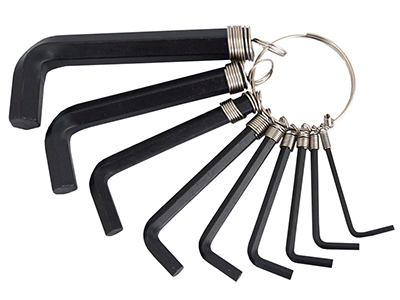 KLUCZE IMBUSOWE Inbusowe 10SZT 1,5-10 mm 6-KĄTNE