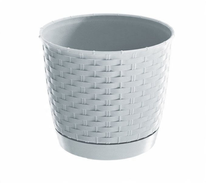 

Doniczka Podstawka Rattan śr14cm wys13cm Biała