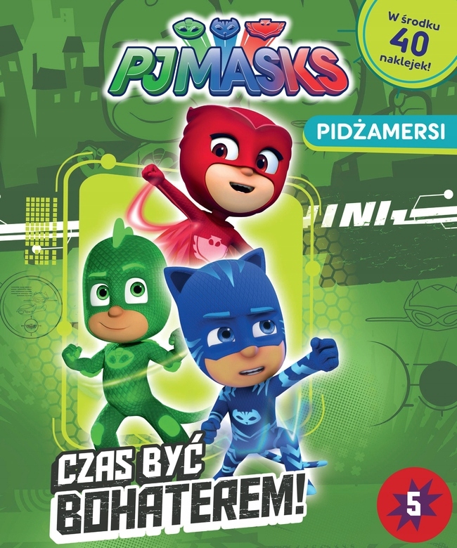 

Pidżamersi Czas być bohaterem 5 z naklejkami Kd