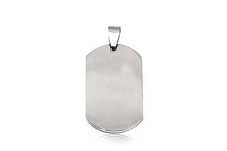 

Nieśmiertelnik męski stal Dog Tag duży na grawer