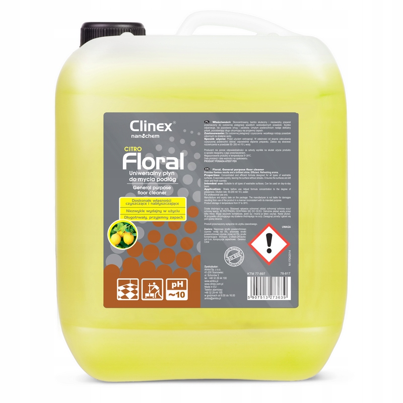 

Clinex Floral Citro 10L uniwersalny płyn do podłóg