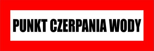 

Tabliczka Informacyjna Punkt Czerpania Wody 2MM