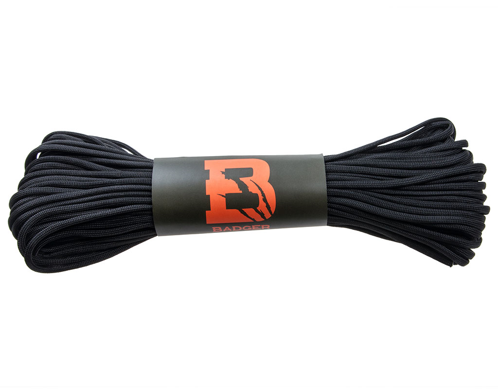 

Linka Paracord Badger Outdoor 550 Black 30 m