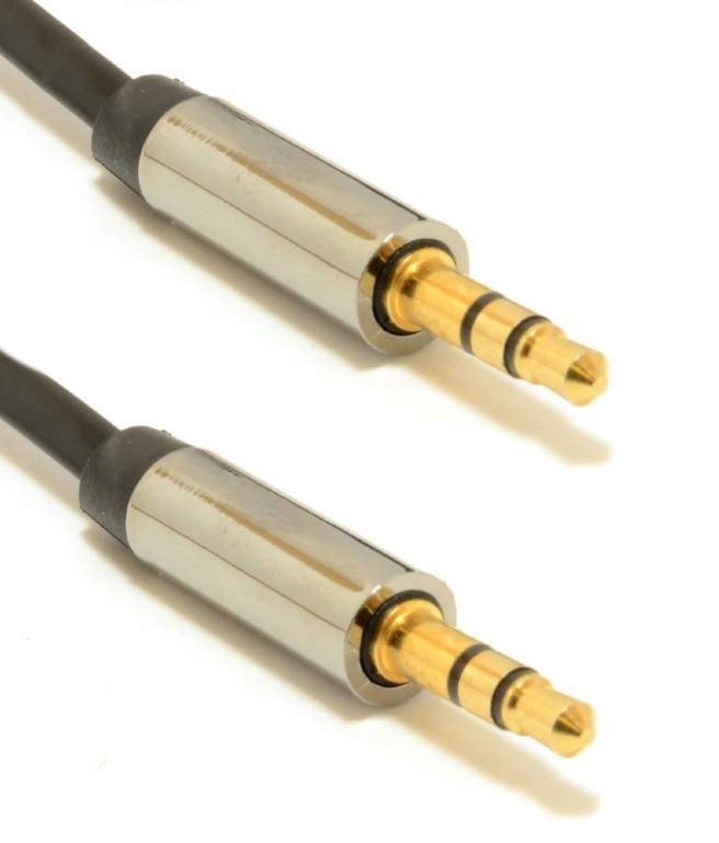 Gmb Kabel Mini Jack 3,5mm 0,75m dł. Gold Aux Audio