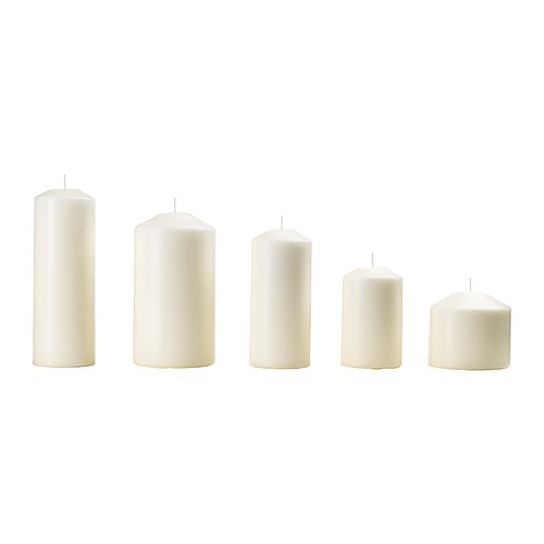 

Ikea Fenomen Bezzapachowa świeca brył., 5 szt., na