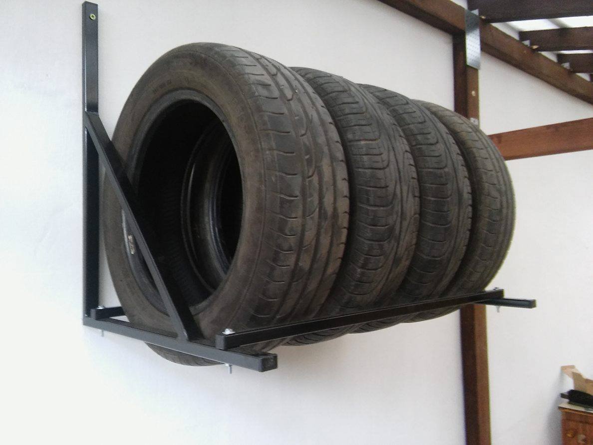 ПОДВЕСНАЯ СТОЙКА ДЛЯ ШИН ПОЛКА ДЛЯ 4 ШИН