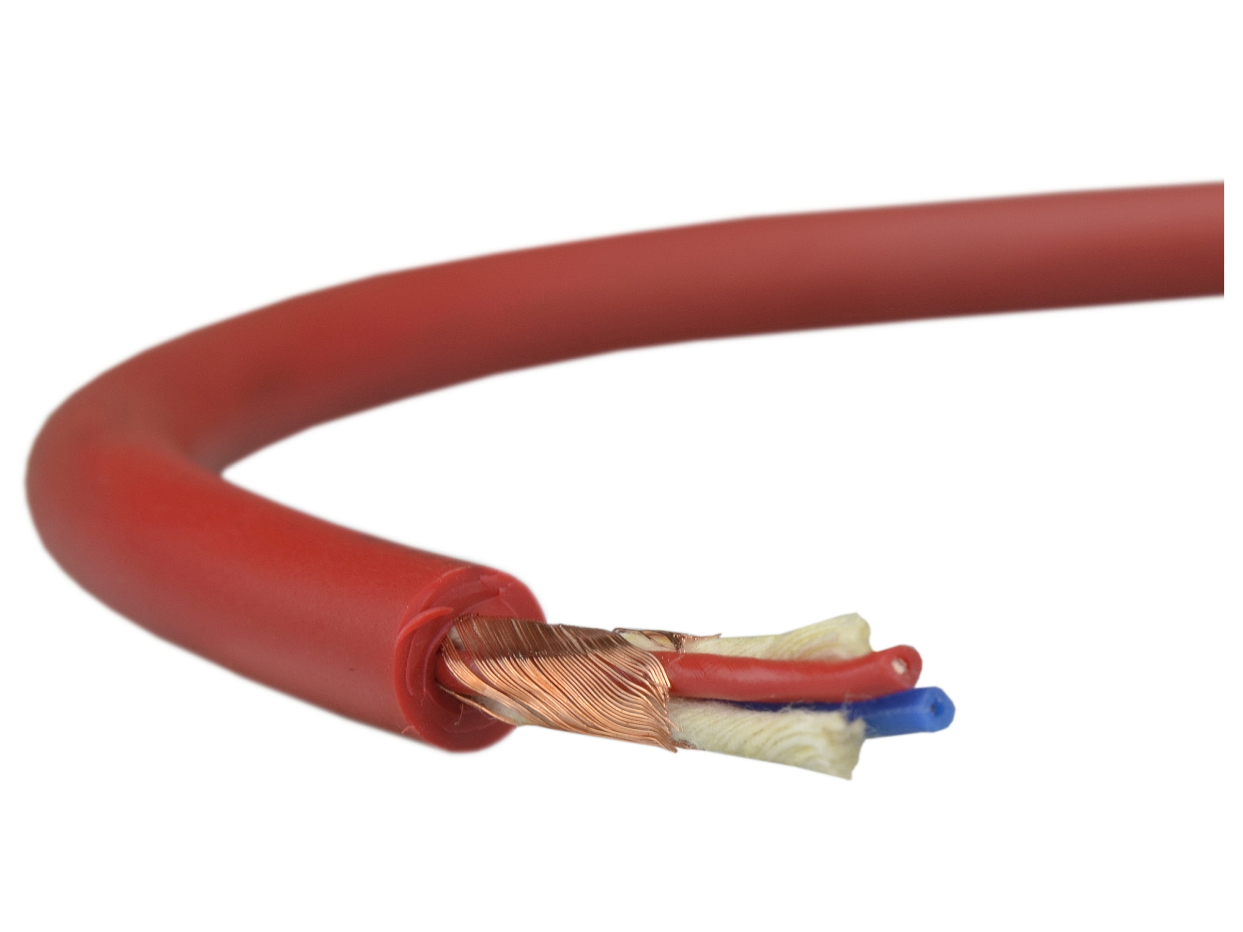 Káblový mikrofónový kábel PM01 2x0,22 červená