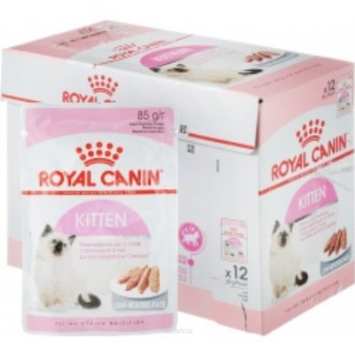 Levně Royal Canin Kitten paštika 12x85g vlhké krmivo pro koťata – balíček 1,02 kg