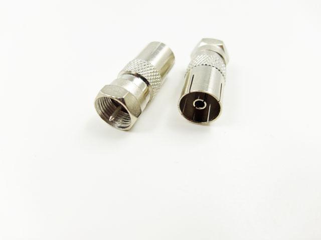 

adapter złączka gniazdo antenowe Rf Tv / wtyk F