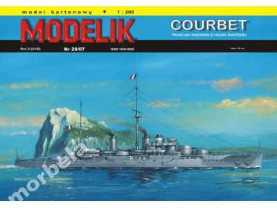 Modelik nr 29/07 Pancernik COURBET 1:200