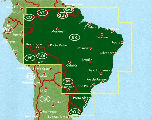 brazylia mapa samochodowa BRAZYLIA MAPA SAMOCHODOWA / TURYSTYCZNA FB   Allegro.pl   Cena: 27 