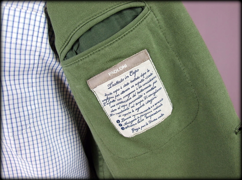 PAOLONI ITALIAN GREEN CASUAL BLAZER r 50 Rodzaj jednorzędowy