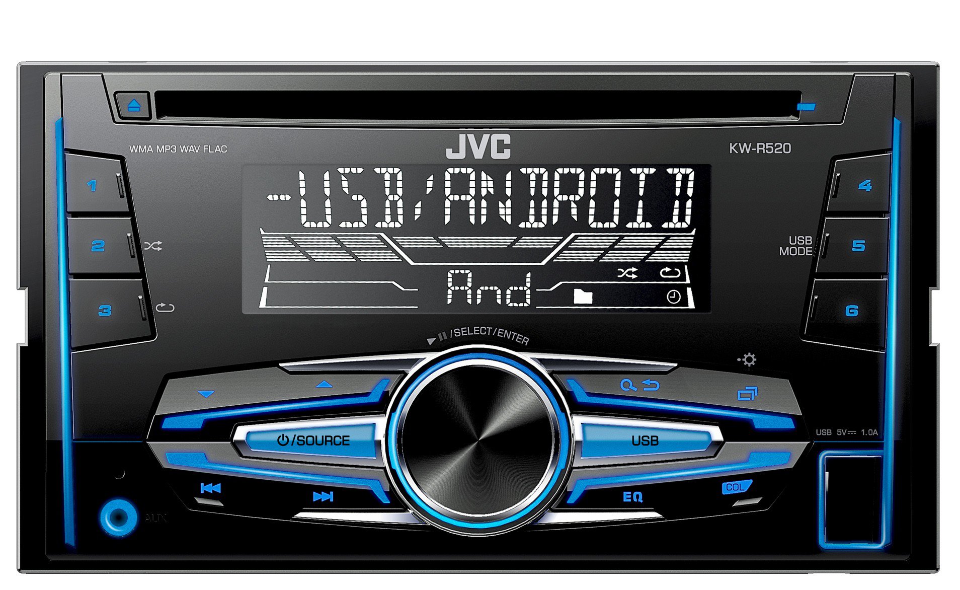 АВТОМОБИЛЬНЫЙ РАДИОПРИЕМНИК JVC 2 DIN МНОГОЦВЕТНЫЙ ANDROID USB купить ...
