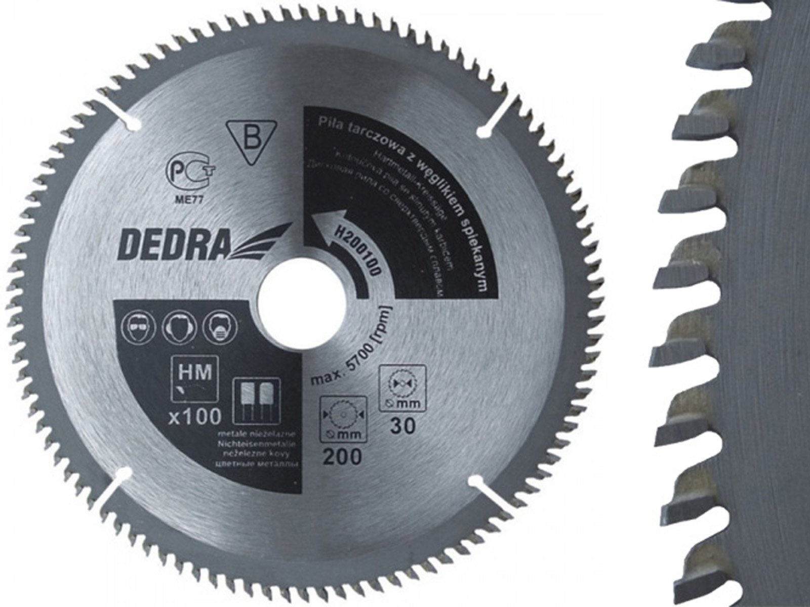 

Dedra Piła tarczowa do metalu węglik 200x30 100z