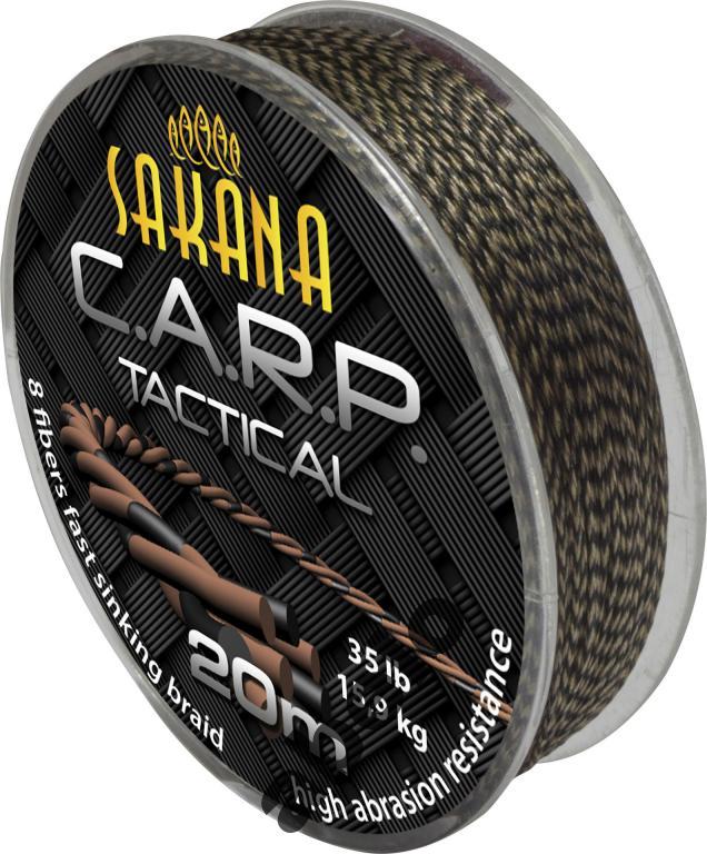 Sakana C.a.r.p. Tactical brązowo-czarna 35lb 20m PSTBC35