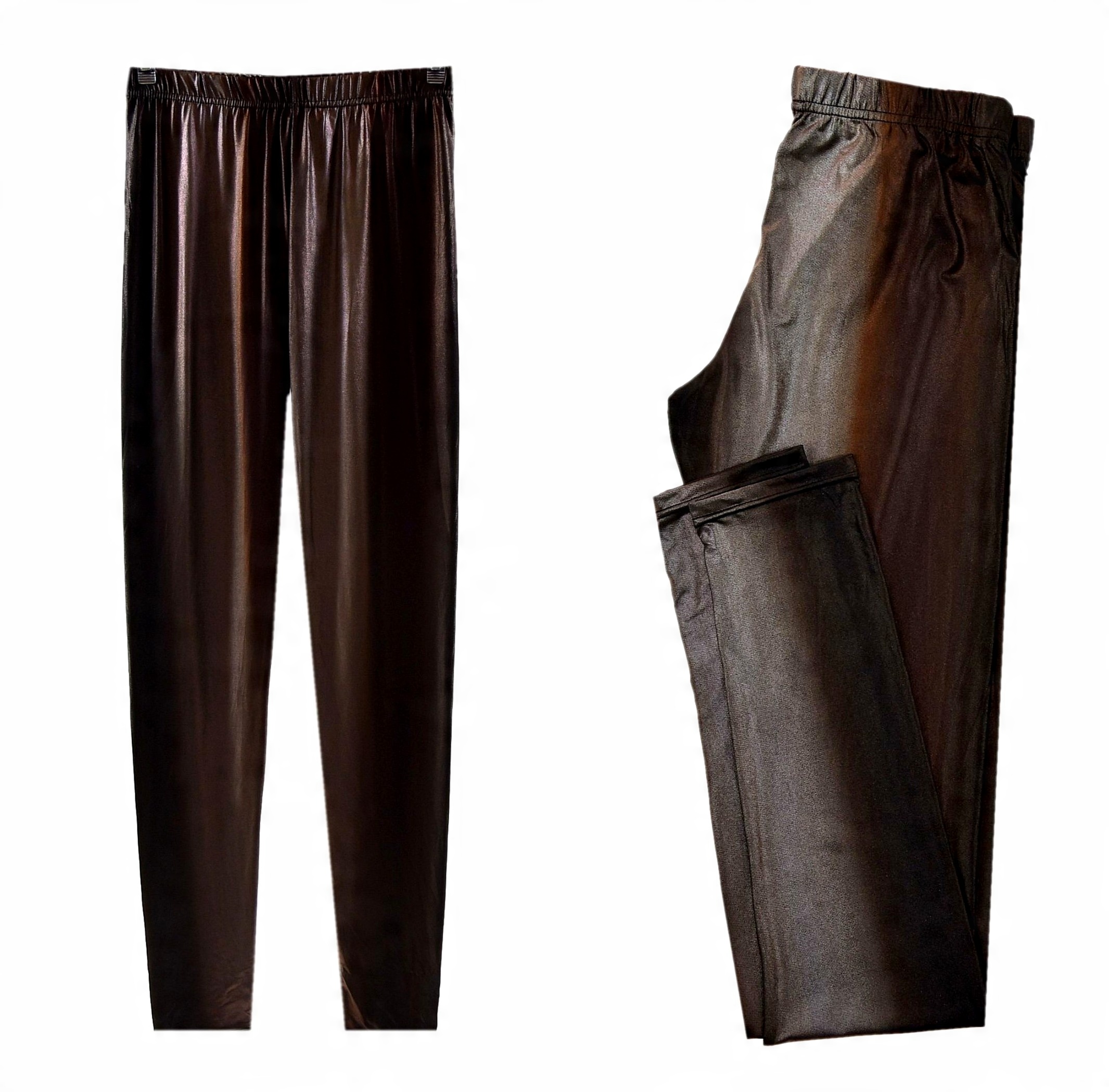 

Calzedonia legginsy ombre brąz/złoto skóra M/L 38
