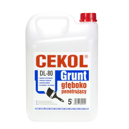 Grunt głęboko penetrujący DL-80 5L CEKOL Marka Cekol