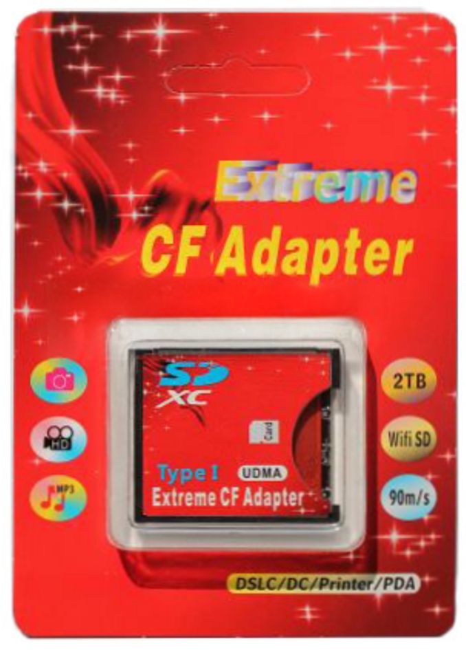 Adapter karty SD SDXC do CF Type I Compact Flash Sklep, Opinie, Cena