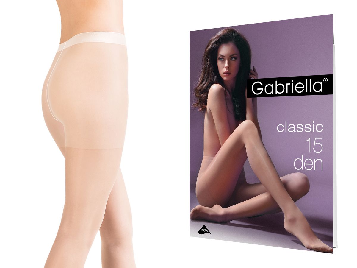 

Rajstopy Gabriella Classic 15 den Bianco 4
