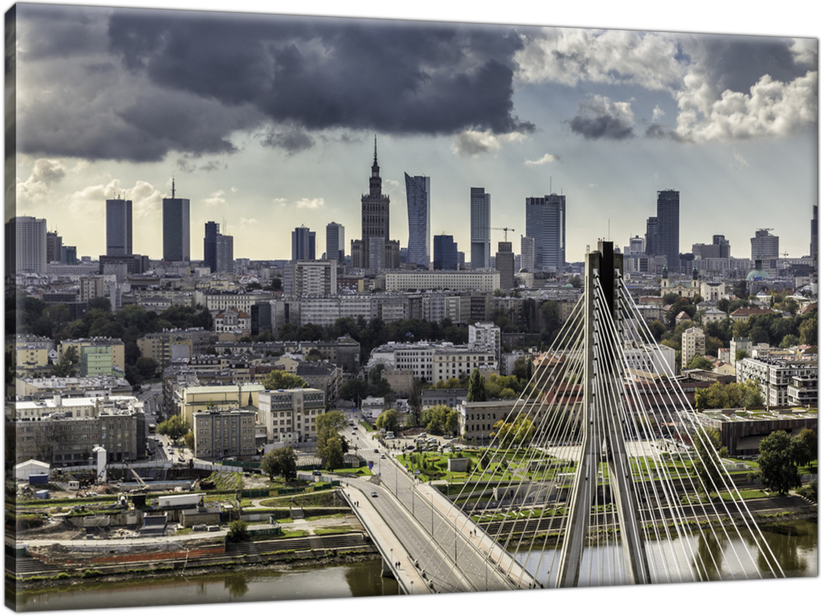 

Warszawa Panorama Miasto Stolica 60x40 Obraz
