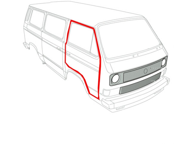 251837911B - Уплотнитель двери VW Bus T3 / Multivan / Transporter