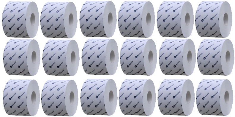 ТУАЛЕТНАЯ БУМАГА MERIDA БЕЛЫЙ 68m 18 РОЛИКОВ POB503