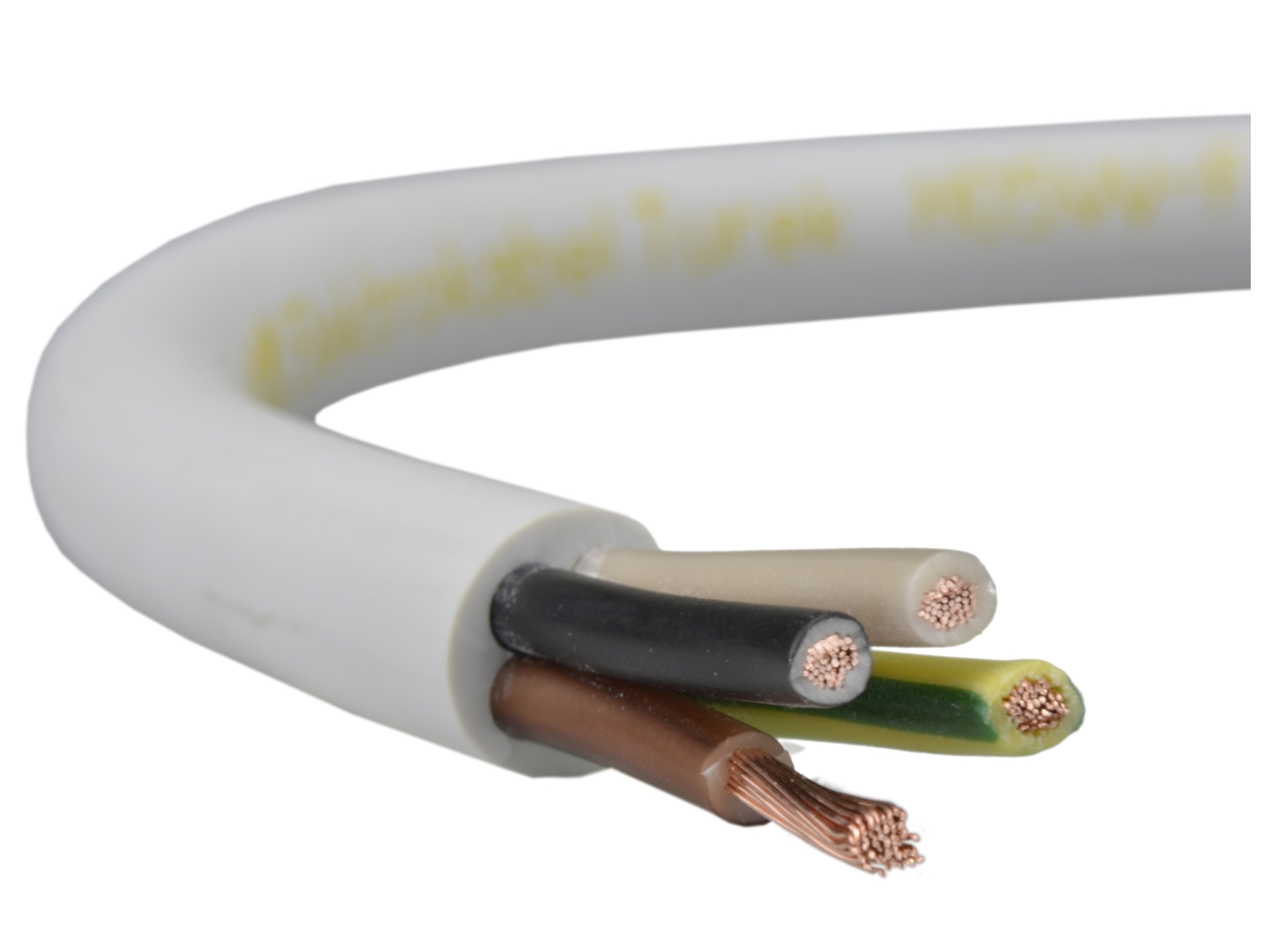 

Przewód kabel prądowy linka Owy 4x1 500V biały