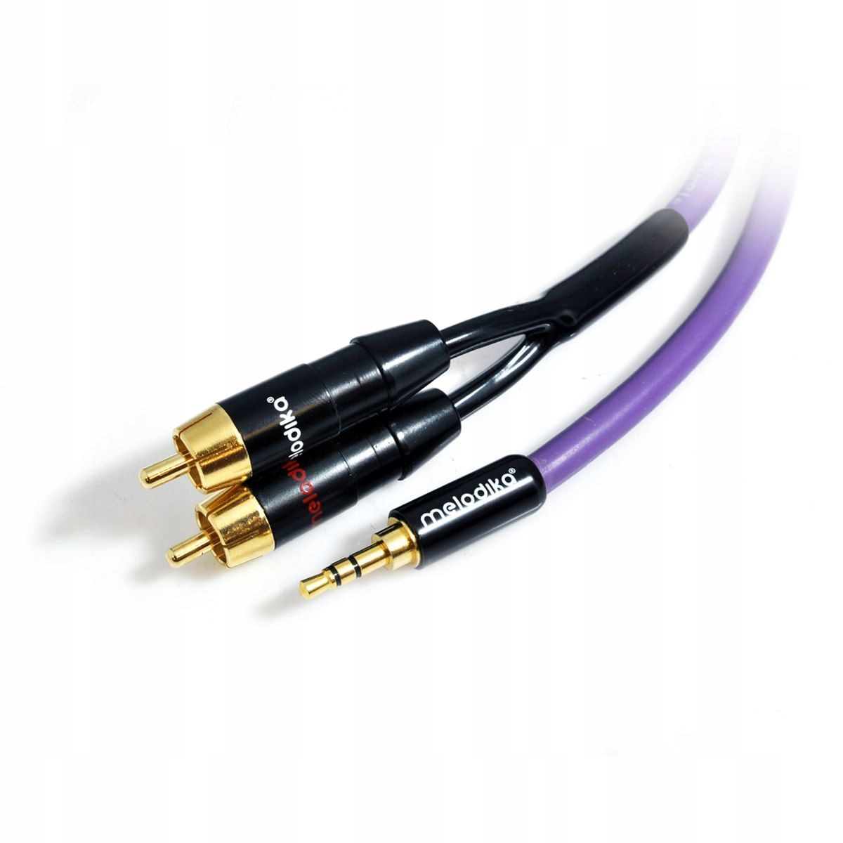 

Kabel Jack 3.5mm - 2x Rca - 12m - Melodika MDMJ2R