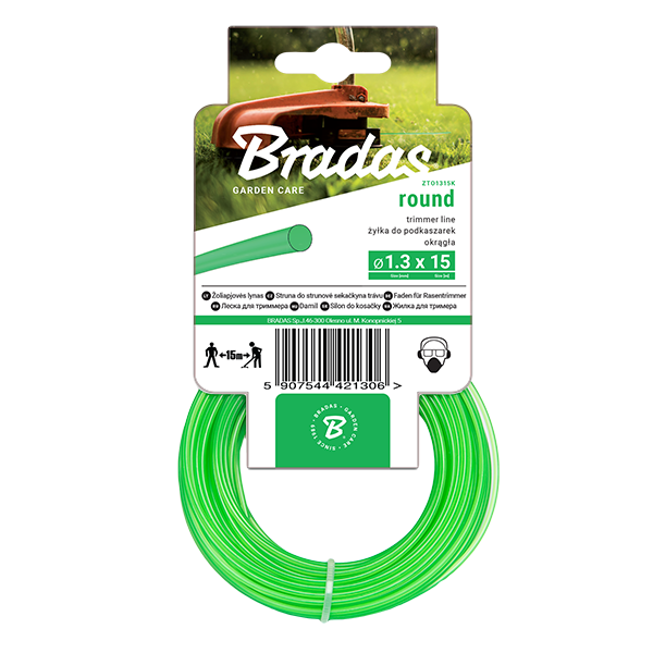 

Żyłka Trimmer, okrągła, 2,4mm x 15m