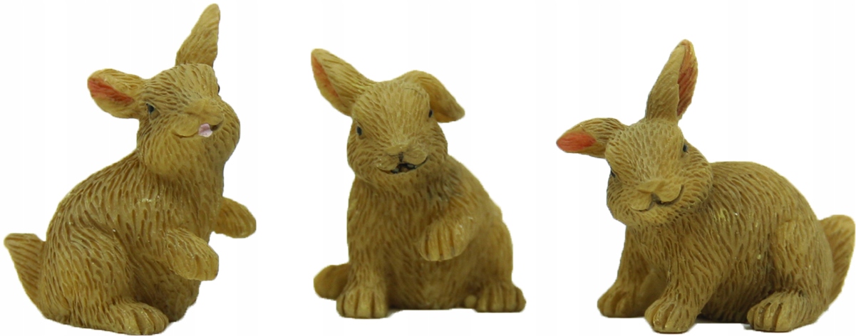 

Trzy Zające do Szopki- do 2,5cm wys. do fig 9-12cm